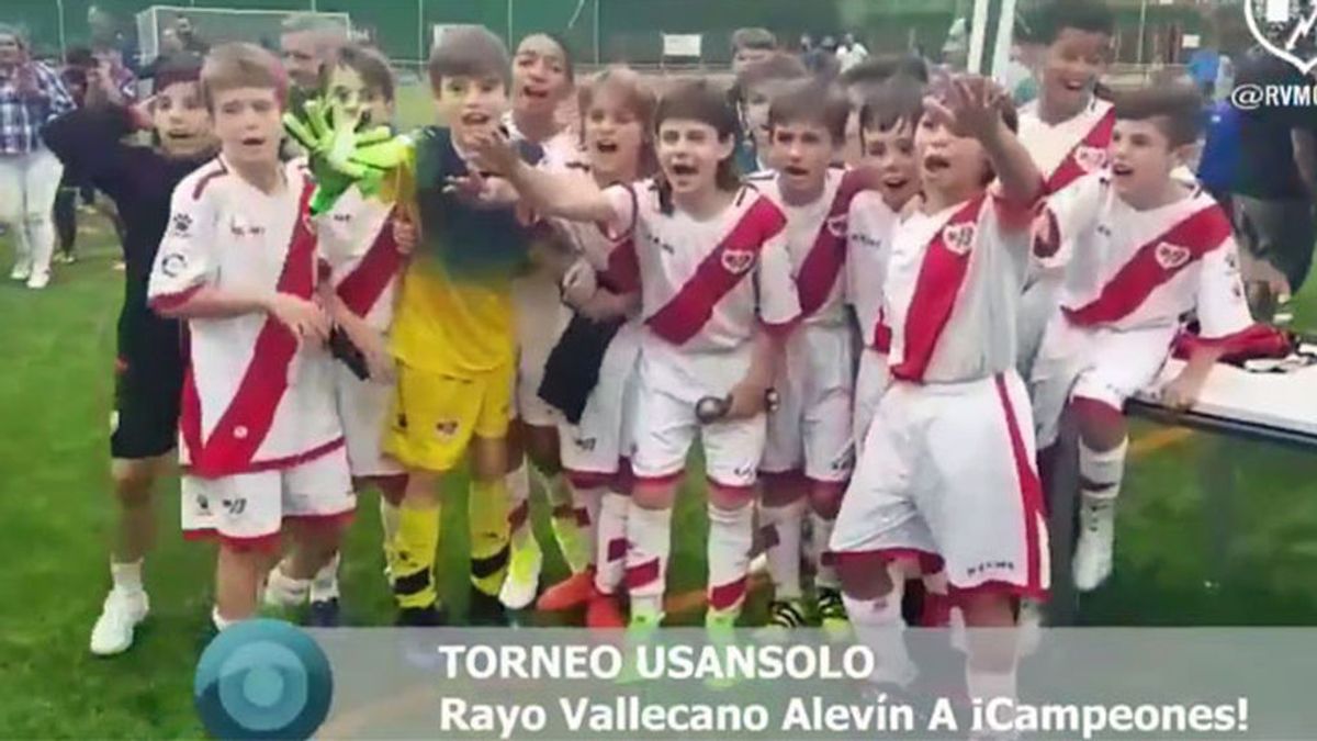 ¡El gesto al Rayo que emociona en Vallecas! Sus niños ganan la Copa y sus rivales se unen a su fiesta