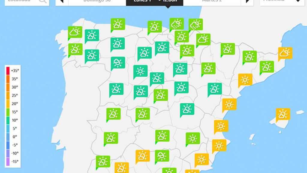 Mapa lunes