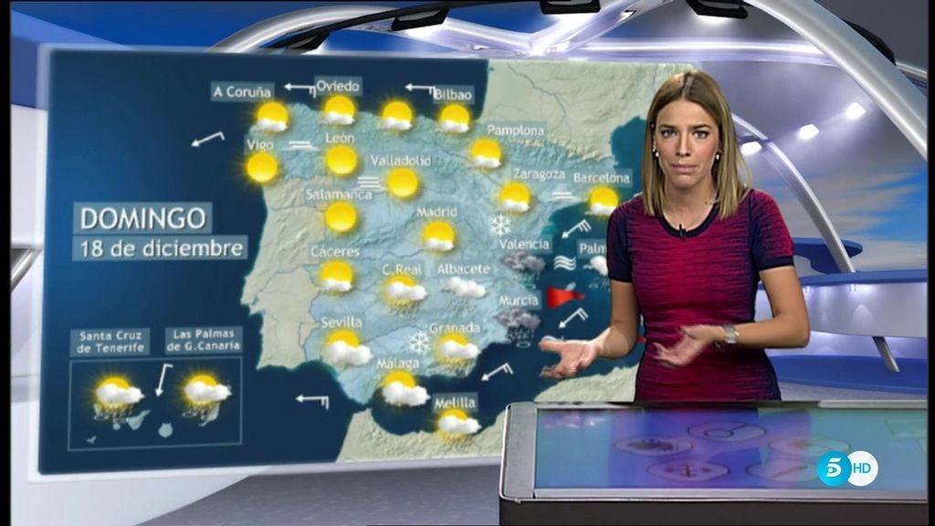 Activados los avisos por fuertes lluvias y vientos en el sudeste peninsular