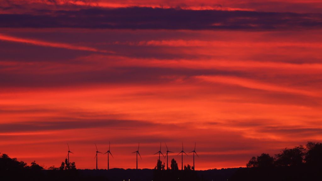 Cielo rojo a la alborada, cuidado que el tiempo se enfada