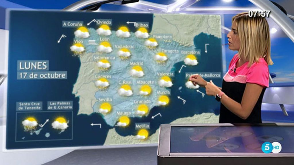 Vuelven las lluvias y mantienen la inestabilidad hasta el martes