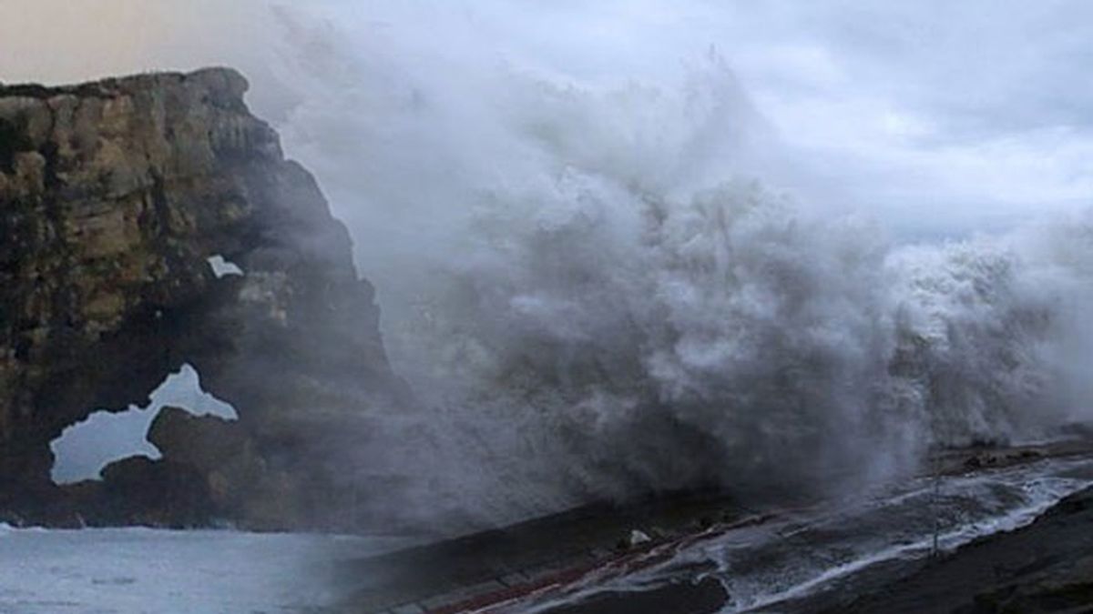 Olas colosales y viento arrollador: la peor parte del temporal y su eco en las redes