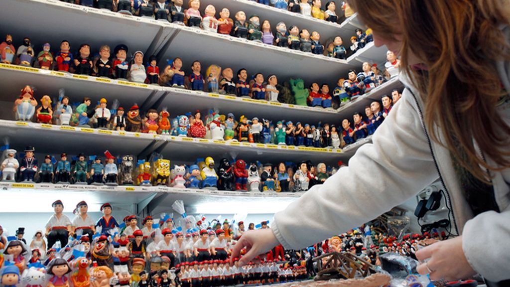 Un Caganers en la Feria de Santa Lucía en Terrassa