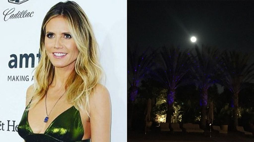 Heidi Klum, desde su casa, comparte esta "Beautiful night" con sus fans