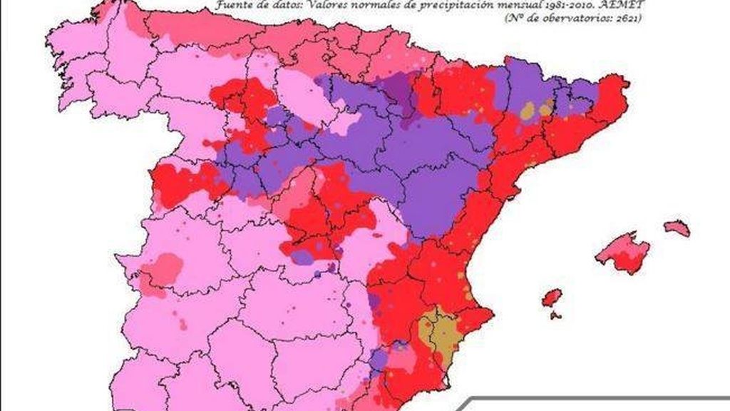 Mapa Lluvias