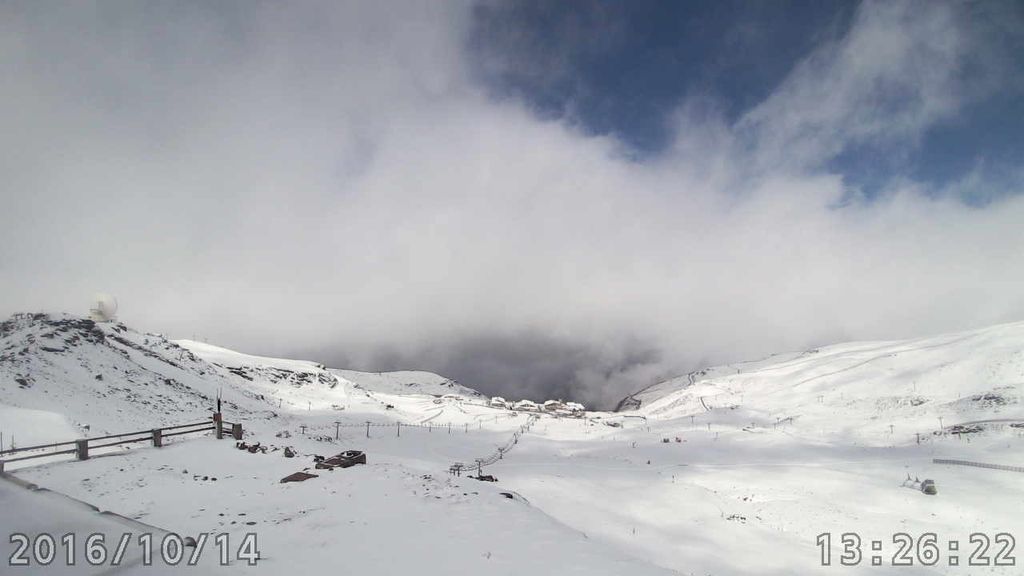 Se produjeron mantos de entre dos y 10 centímetros de espesor