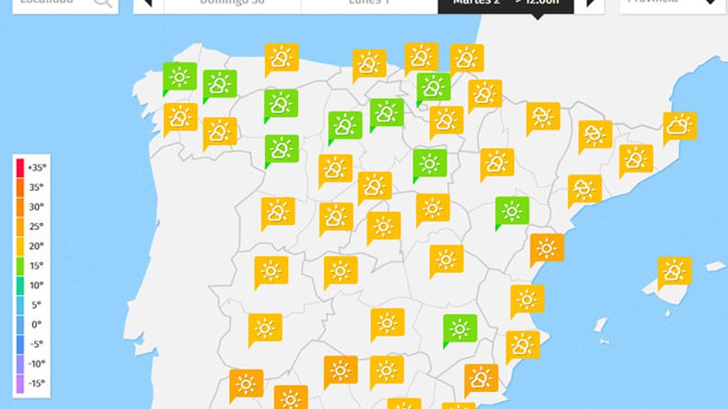 Mapa martes