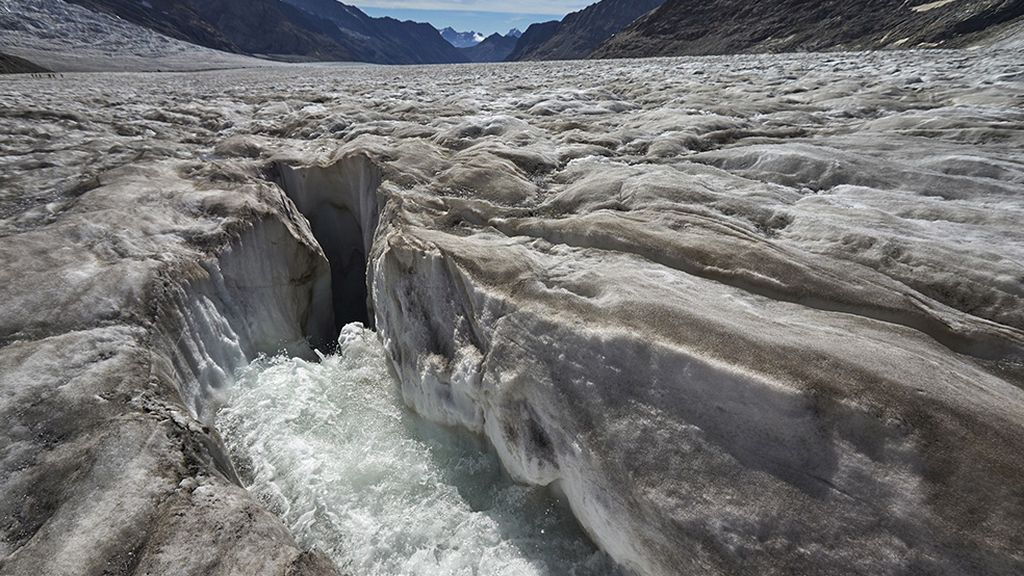El Gran Aletsch mide 23 kilómetros