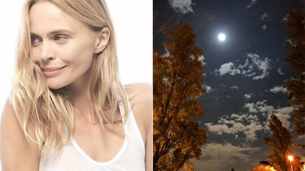 La supermodelo Veronica Blume y la 'Superluna', juntas esta madrugada