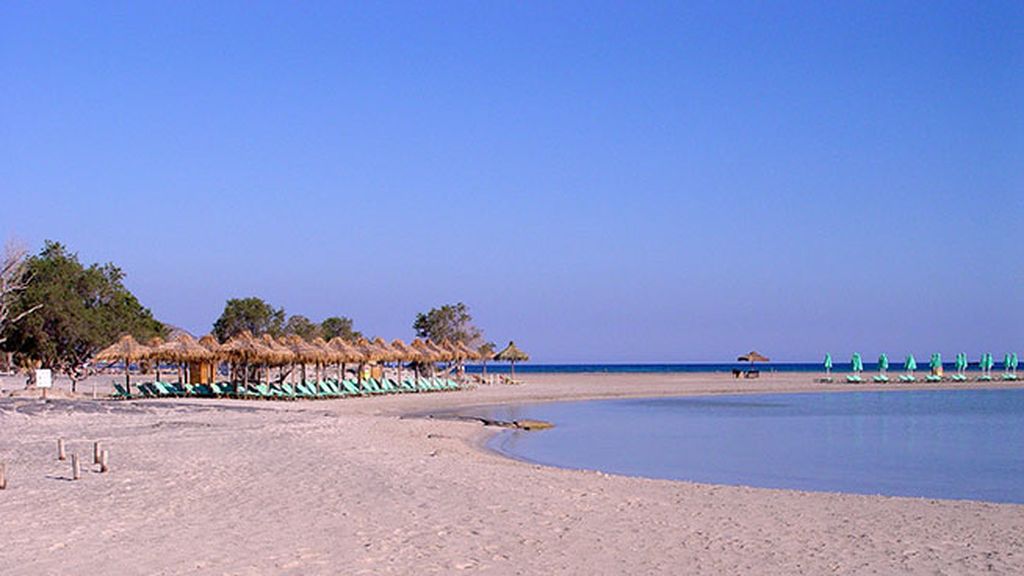 La playa Elafonisi, en Creta