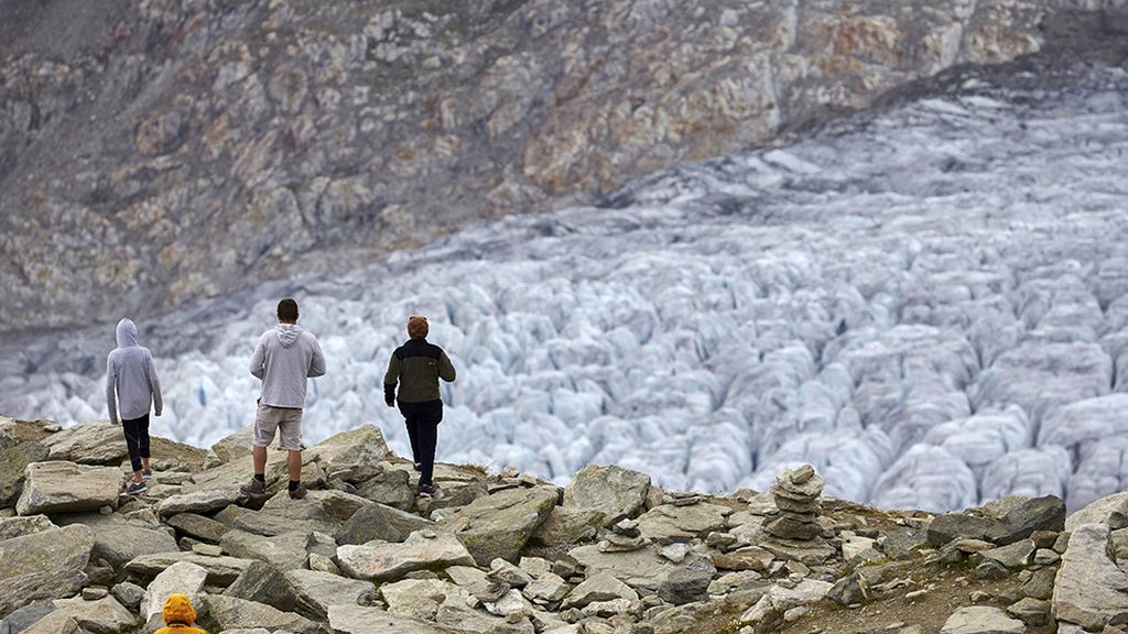El Gran Aletsch mide 23 kilómetros