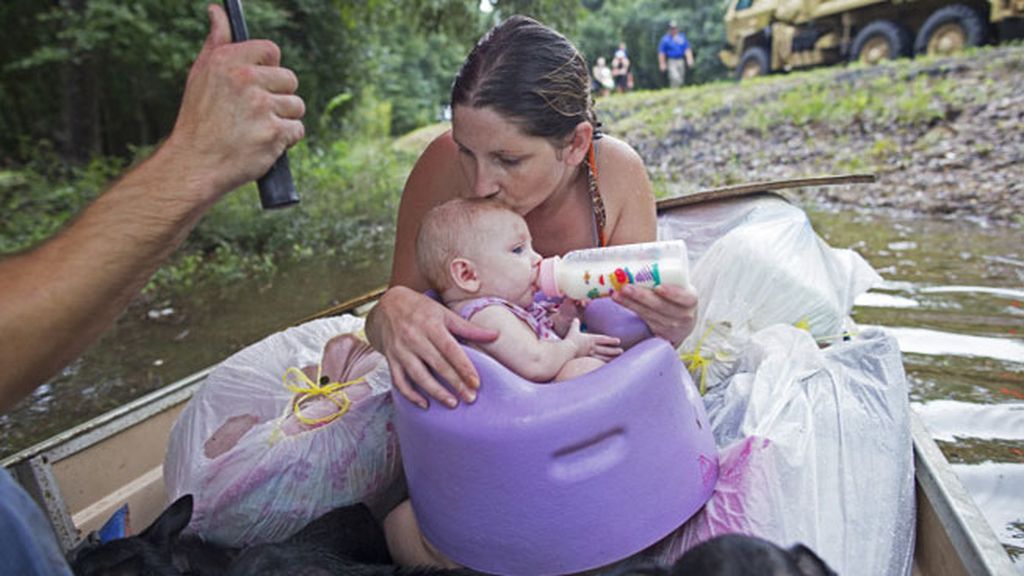 Un aluvión sin precedentes inunda el sur de Louisiana: las impactantes imágenes