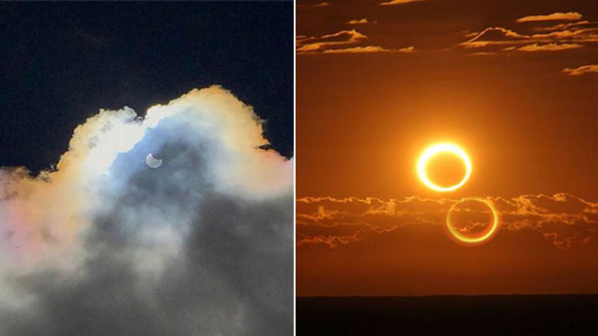 fotos del eclipse anular