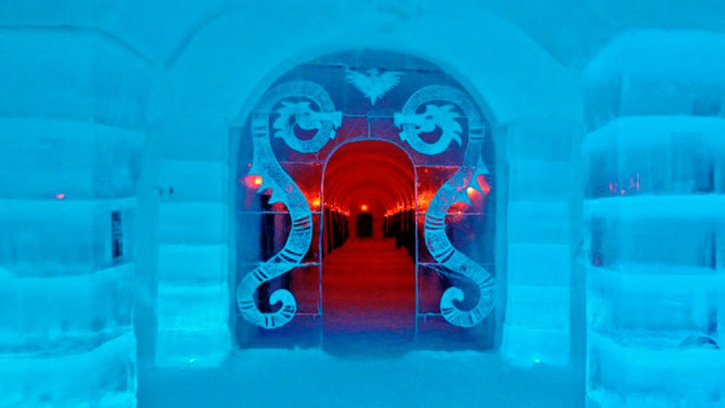 Sorrisniva Igloo Hotel y Kirkenes Snow en Noruega: escultóricos