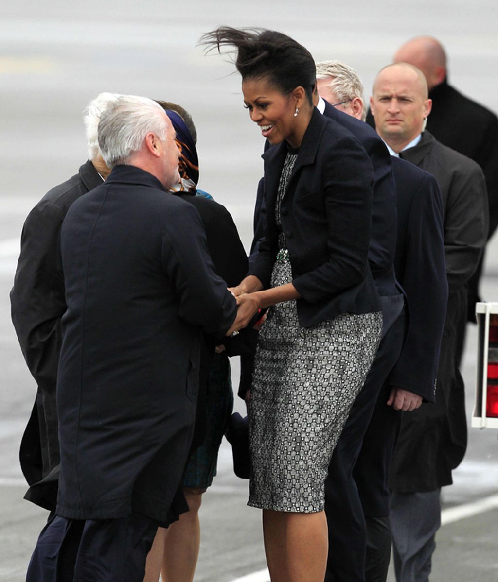 El tupé XXL de Michelle Obama