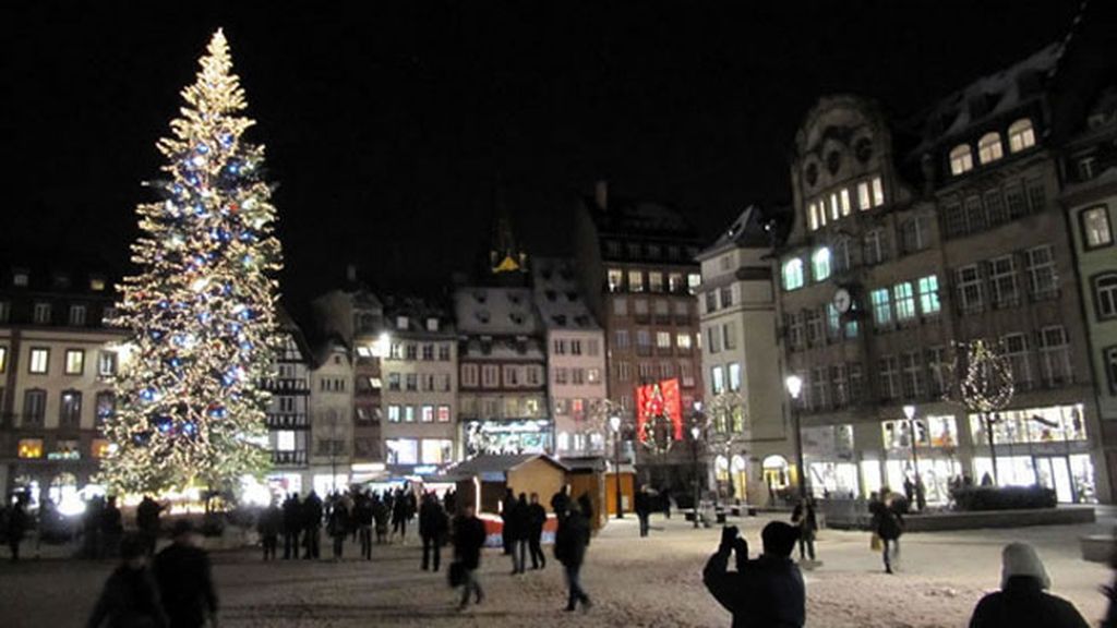 Mercado de Navidad en Estrasburgo, Alsacia (Francia)