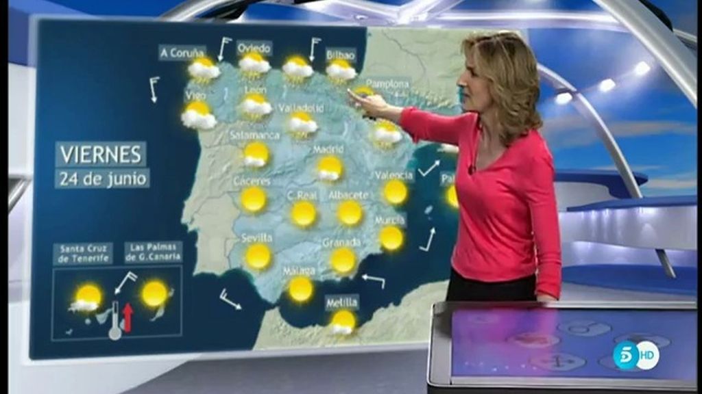 Mañana, tormentas en el norte de España