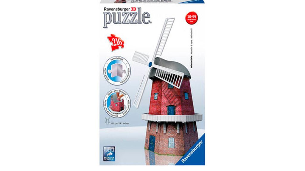 Cada pieza va en su sitio en este puzzle Molino de Viento
