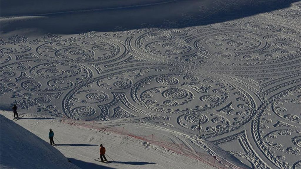 dibujos en la nieve