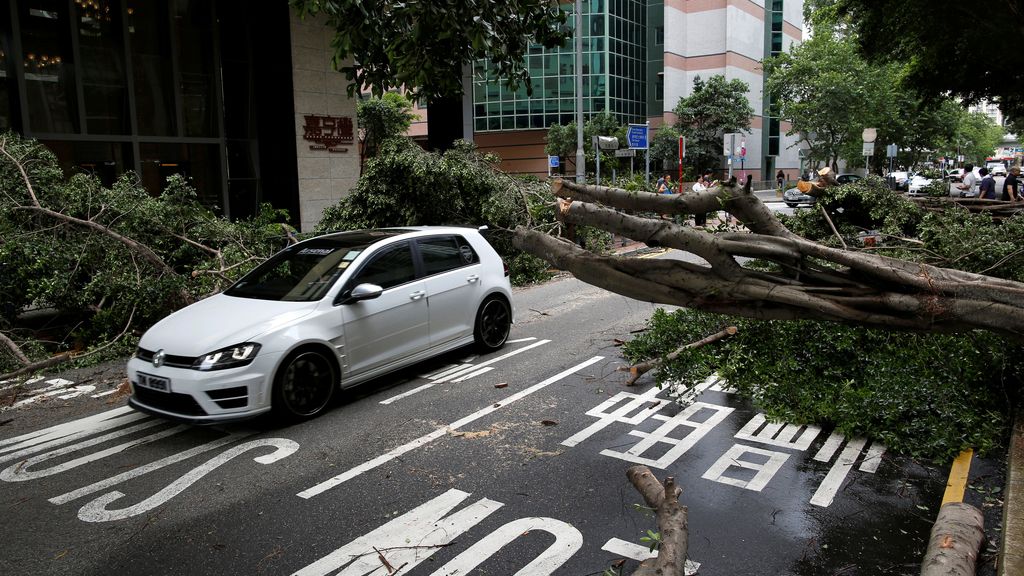 El tifón Nida siembra el caos en Hong Kong: te mostramos las imágenes
