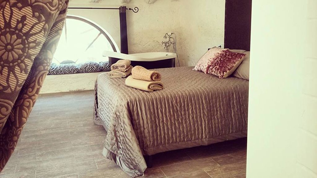 Un momento de intimidad en La Cabaña del Tío Pepe (Zaragoza)