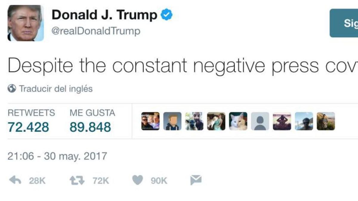 Donald Trump revoluciona twitter con un tuit incomprensible