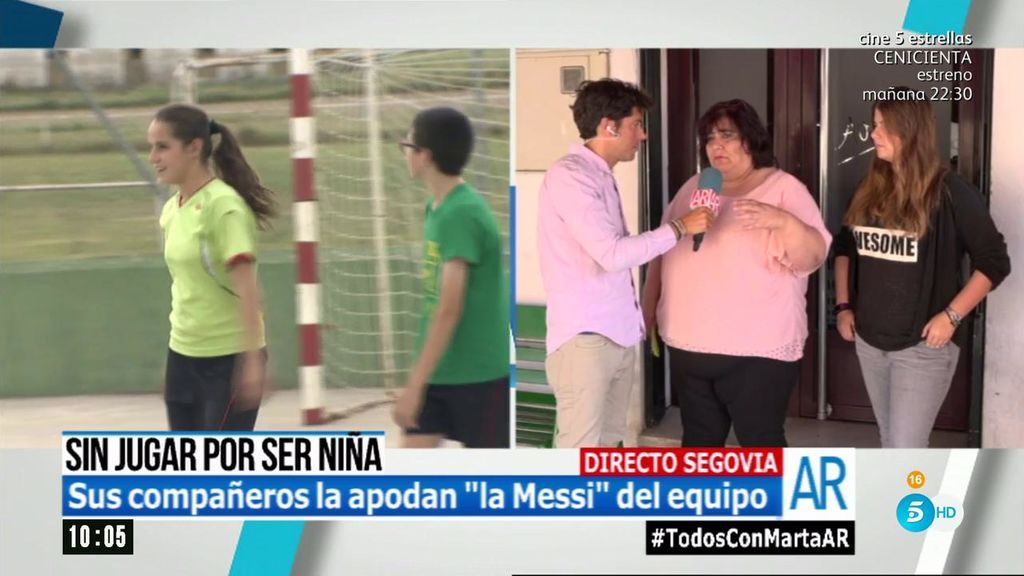 Madre de la niña a la que no dejaron jugar a fútbol: "Queremos que las normas sean iguales"