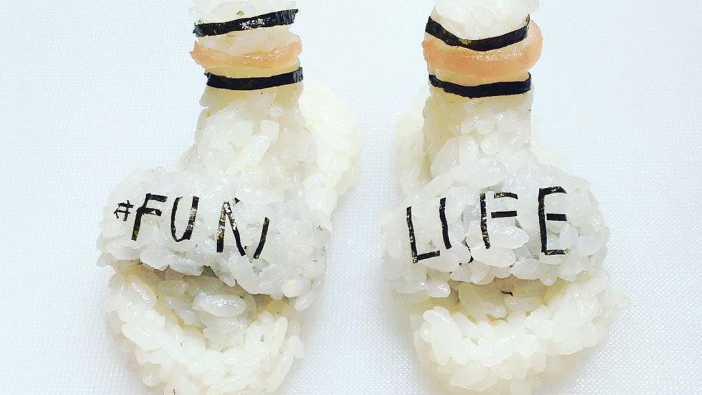 Los asombrosos zapatos de sushi