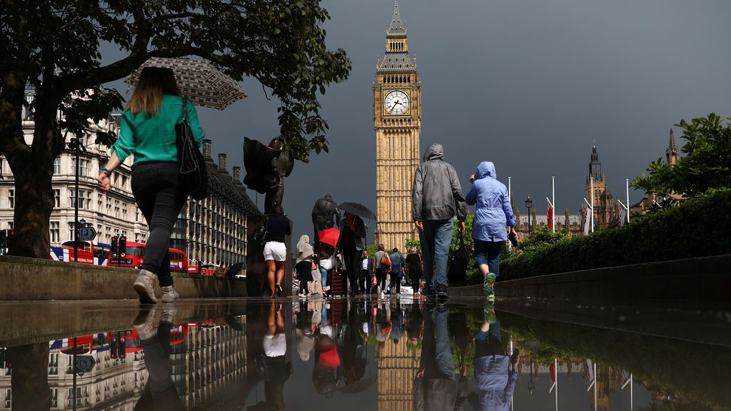 Jornadas de lluvias en Londres
