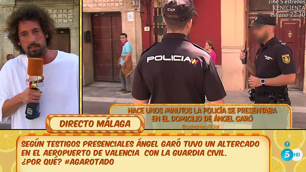 Ángel Garó ha llamado a la policía ante la presencia de prensa en su casa, según J.A. León