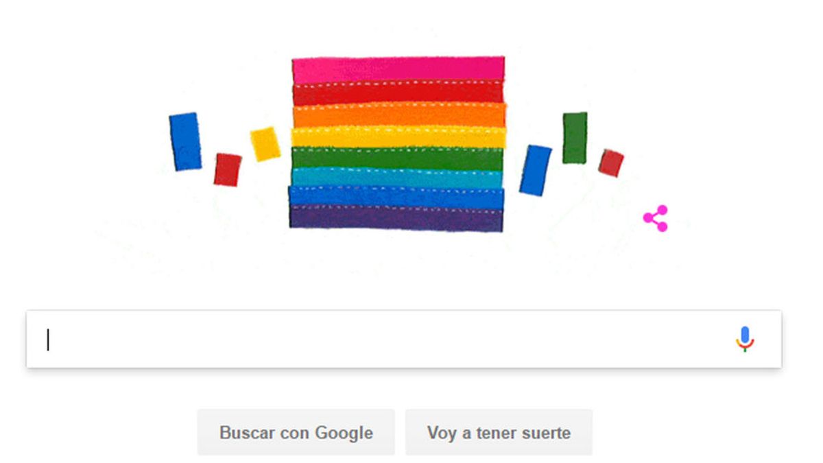 El doodle dedicado a Gilbert Baker, el hombre que creó la bandera del orgullo gay