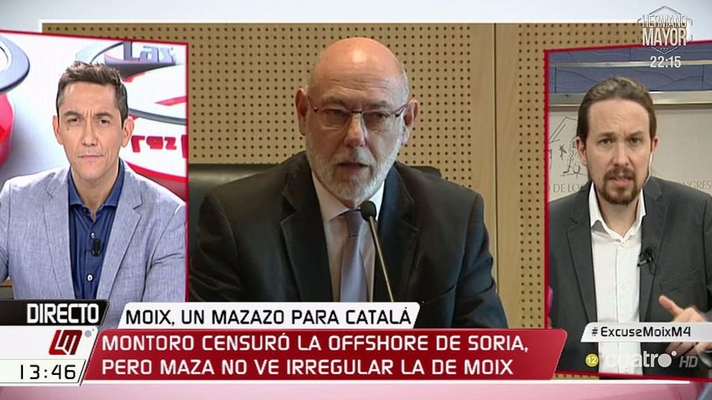 Iglesias: "Rajoy, a través de Catalá y Maza, construyen una trama que utiliza las instituciones para proteger a corruptos"