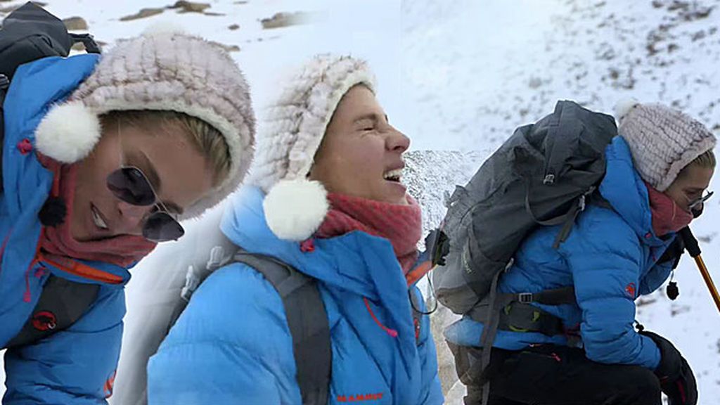 Elsa Pataky, a punto de llegar a una de las cumbres del Himalaya: "Estoy viendo doble"