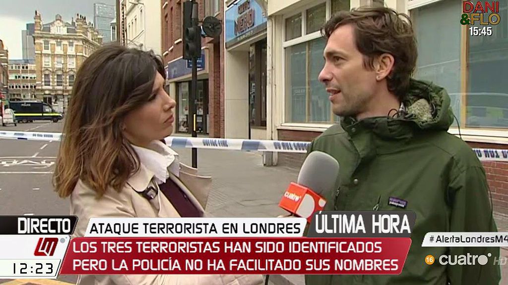 Luis, testigo del atentado de Londres: "La gente cree que va a volver a pasar"