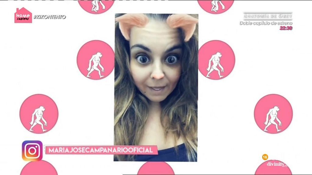 María José Campanario descubre los filtros del 'Instagram stories'