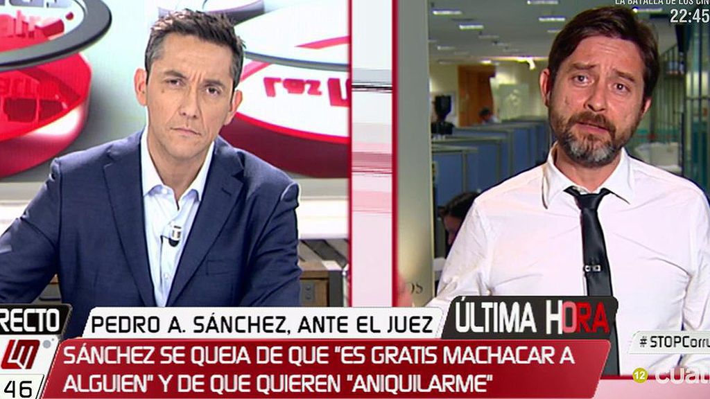 R. Mayoral, de P.A. Sánchez: “Se defiende como gato panza arriba ante la cascada de basura que tiene entre manos”