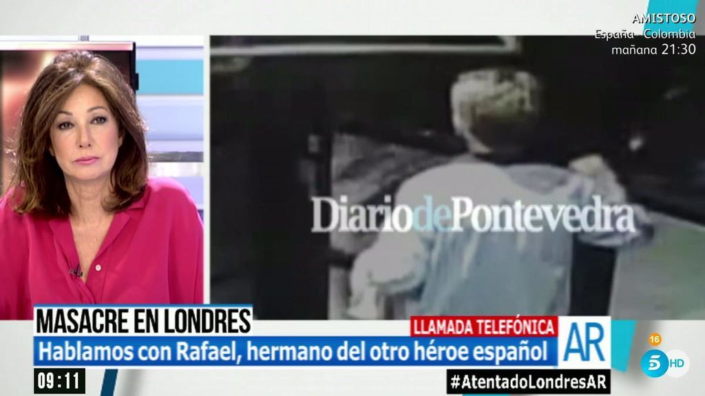 Rafael Fariña, hermano del héroe español del bar de Londres: "Aguantó bien el tipo y tuvo mucha suerte"