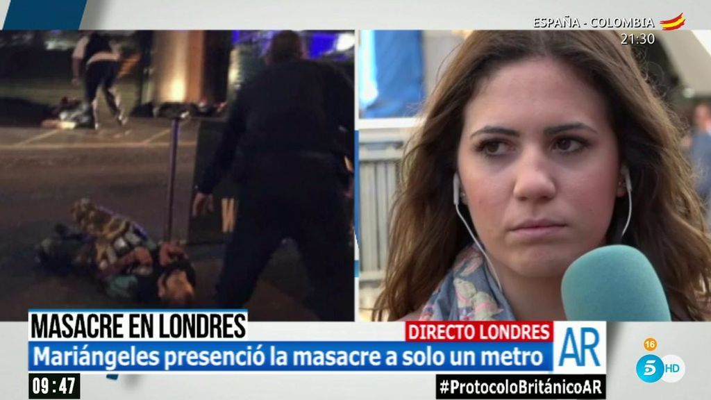 Mariángeles presenció la masacre de Londres: "Estoy fatal, es súper duro"