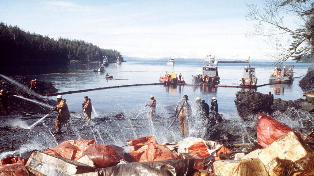 Marea negra del Exxon Valdez en Alaska