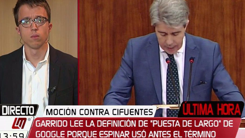 Errejón, de la moción de censura en Madrid: “El PP ha vuelto a las andadas y ha gastado sus turnos en insultar”