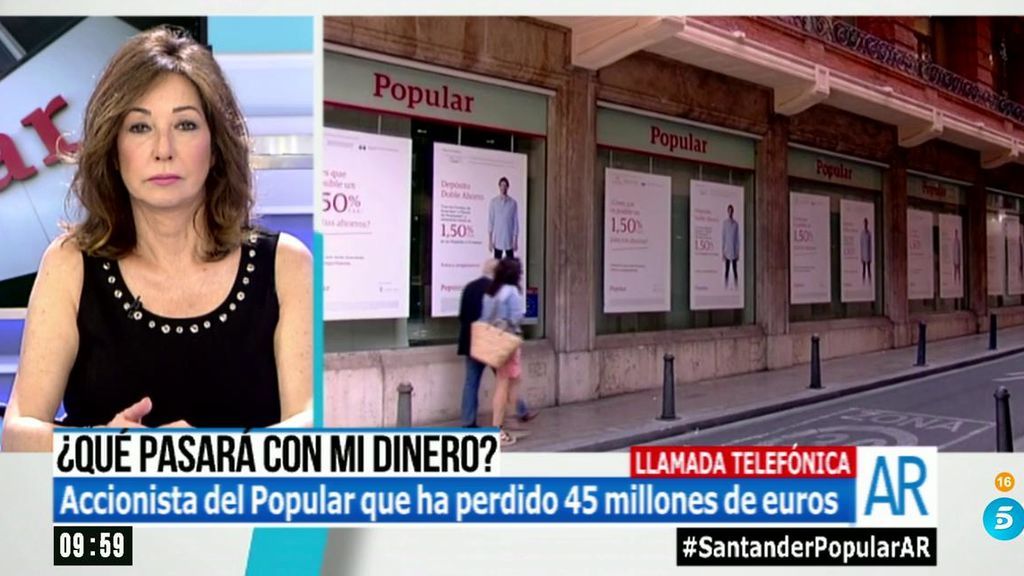 Félix Revuelta ha perdido 45 millones en el Popular: "Yo no me pongo nervioso, pero me preocupan los ahorradores"