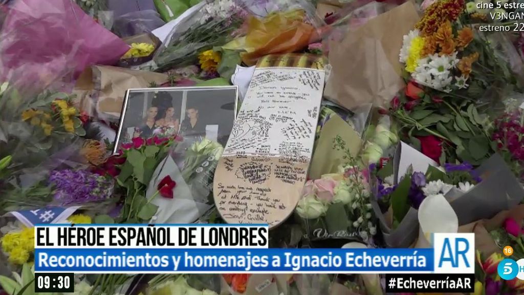 Un monopatín recuerda al héroe español en el santuario por las víctimas de Londres
