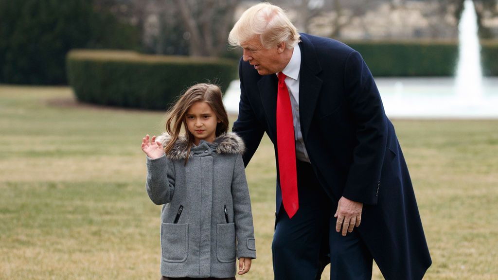 La nieta de Trump desvela que de mayor quiere ser marine