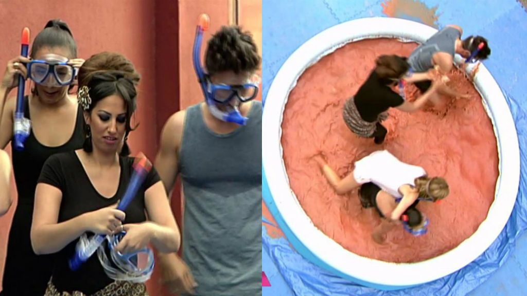 El "traje de ibuprofeno" de Noemí Salazar en la piscina de barro, ¿quién ganará el reto?