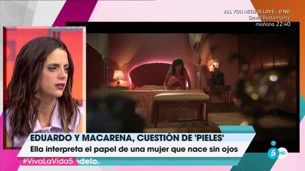 El papel más complicado de Macarena Gómez, una chica ciega en 'Pieles'
