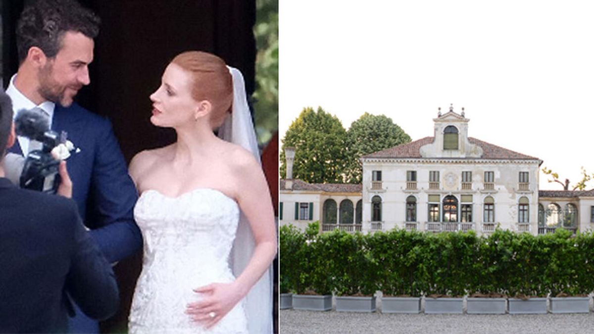 En una villa veneciana de lujo y con mucho vip: la boda de Jessica Chastain y Gian Luca Passi