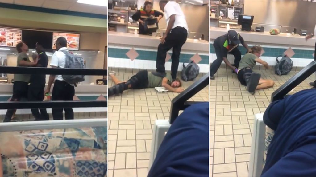 Reducen a un cliente racista con un taser tras tumbarle a puñetazos en pleno restaurante