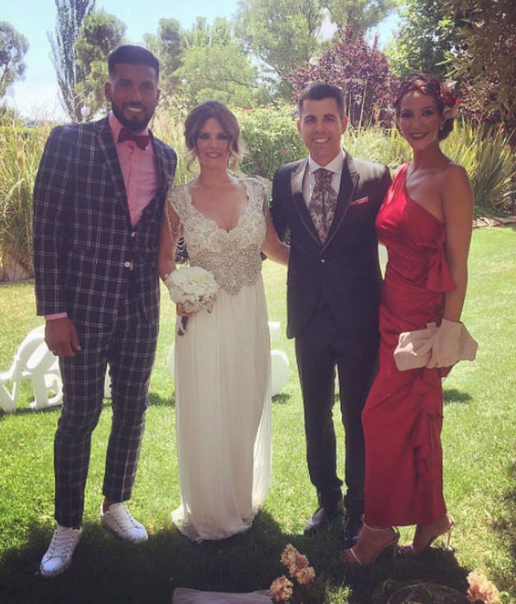 Ezequiel Garay y Tamara Gorro, dos estilos muy distintos para una misma boda