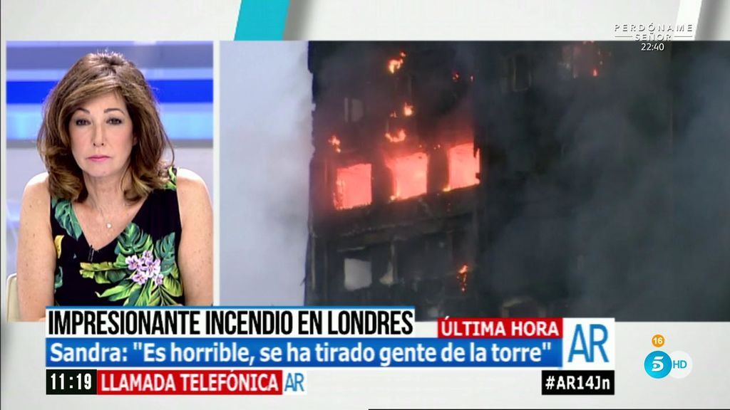 Sandra, española residente en Londres, sobre el incendio: “Es horrible, la gente se tiraba de la torre”