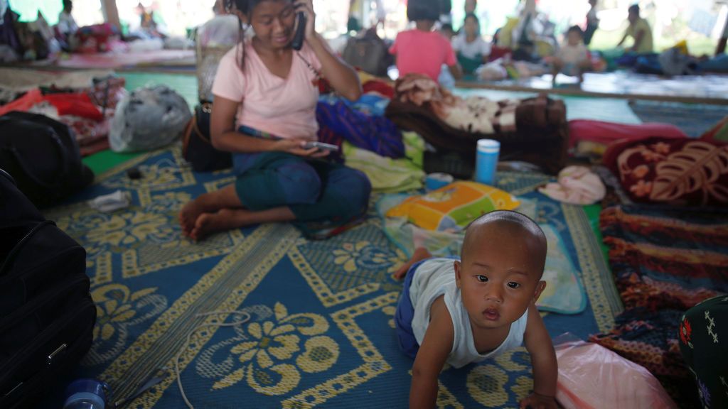 Iglesia cristiana en el municipio de Tanai, Myanmar